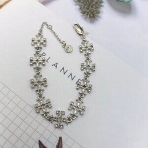 Tory Burch Elegant Silver Bracelet